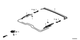 Diagram for 2018 Honda Civic Sunroof Cable - 70300-TBG-A02