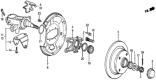 Diagram for Honda Prelude Brake Caliper Bracket - 52215-SB0-010