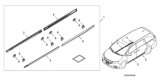 Diagram for 2023 Honda Odyssey Door Moldings - 08F57-THR-10001