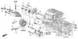 Diagram for 2009 Honda CR-V Engine Mount - 11910-RZA-000