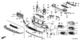 Diagram for Honda Grille - 71102-TGG-A50