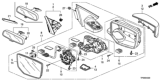 Diagram for 2010 Honda Accord Car Mirror - 76400-SEC-A12
