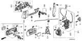 Diagram for Honda CR-V Door Lock Actuator - 72115-S5A-003