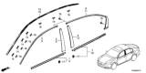 Diagram for 2017 Honda Accord Hybrid Door Moldings - 72470-T2A-J01