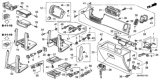 Diagram for Honda Pilot Instrument Panel - 77250-S9V-A51ZA