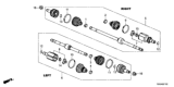 Diagram for 2018 Honda Civic Axle Shaft - 44306-TBA-A51