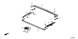 Diagram for 2024 Honda CR-V Sunroof Cable - 70300-TLA-A03