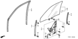 Diagram for 2005 Honda Civic Auto Glass - 73350-S5A-Q01