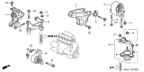 Diagram for 2001 Honda Civic Engine Mount - 50827-S5A-990