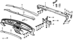 Diagram for 1979 Honda Civic Instrument Panel - 66821-634-672ZA