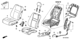 Diagram for 2011 Honda Civic Seat Cover - 81531-SNE-A13ZC