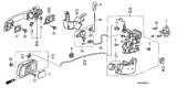 Diagram for 2008 Honda Pilot Door Handle - 72680-S9V-A11ZP