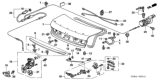 Diagram for Honda Accord Hybrid Trunk Lock Cylinder - 74861-SDA-A11