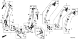 Diagram for 2015 Honda Civic Seat Belt Buckle - 04816-TR3-A80ZA