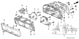 Diagram for 2000 Honda Prelude Gauge Trim - 78155-S30-A01