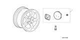 Diagram for 2004 Honda Pilot Rims - 08W16-S9V-100B