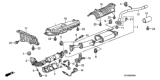 Diagram for Honda Element Tail Pipe - 18310-SCV-A01