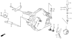 Diagram for 1991 Honda CRX Clutch Fork - 22821-PL3-000