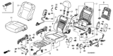 Diagram for 2007 Honda Accord Seat Cover - 04811-SDC-A41ZC