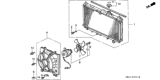 Diagram for Honda Prelude Cooling Fan Assembly - 19016-PT0-305