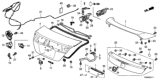 Diagram for Honda Accord Hybrid Trunk Lock Cylinder - 74886-SDA-A01