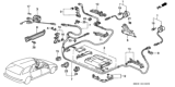 Diagram for 1992 Honda Accord Air Bag Sensor - 06771-SM5-A81