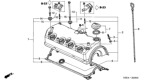 Diagram for Honda Oil Filler Cap - 15610-PMM-A01