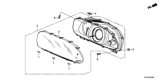 Diagram for Honda Accord Speedometer - 78100-T2F-A72