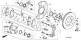 Diagram for Honda Brake Dust Shields - 45255-SNA-A00