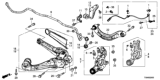 Diagram for Honda Civic Trailing Arm - 52370-TR7-A03