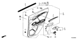 Diagram for 2016 Honda Fit Door Trim Panel - 83700-T5A-A22ZA