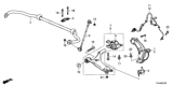 Diagram for Honda Accord Steering Knuckle - 51211-TVA-A01