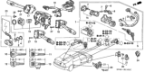 Diagram for 1996 Honda Accord Ignition Lock Cylinder - 35100-SV4-A42