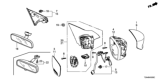 Diagram for 2013 Honda Accord Mirror Cover - 76201-T2F-A11ZG