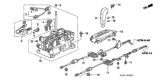 Diagram for 2004 Honda Civic Automatic Transmission Shift Levers - 54200-S5A-A81