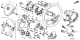 Diagram for 2013 Honda Pilot Steering Wheel - 78501-SZA-A81ZA