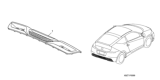 Diagram for 2012 Honda CR-Z Spoiler - 08F03-SZT-1T0