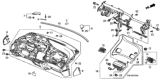 Diagram for 2010 Honda Civic Instrument Panel - 77100-SNA-A01ZS