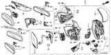 Diagram for 2020 Honda Ridgeline Car Mirror - 76204-TG7-A11