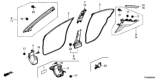 Diagram for 2012 Honda Civic Weather Strip - 72815-TR0-A01