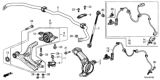 Diagram for 2020 Honda Civic Control Arm Bolt - 90182-TEA-T00