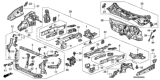 Diagram for Honda CR-V Dash Panels - 61500-SCA-G81ZZ