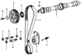 Diagram for Honda Timing Belt Tensioner - 14510-634-000