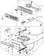 Diagram for 1980 Honda Civic Blower Control Switches - 35650-SA0-003