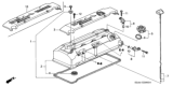 Diagram for Honda Oil Filler Cap - 15610-PCX-A01