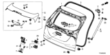 Diagram for 2018 Honda HR-V Tailgate Latch - 74800-T7Y-K01