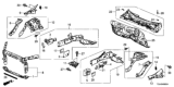 Diagram for Honda Accord Dash Panels - 61100-T2G-A00ZZ