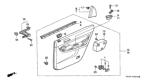 Diagram for 1994 Honda Accord Door Trim Panel - 83750-SV4-A40ZC