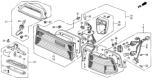 Diagram for 1991 Honda Accord Tail Light - 33500-SM4-A02