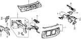 Diagram for 1975 Honda Civic Dash Panels - 60651-657-670Z